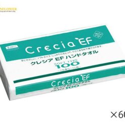 Khăn tay giấy lau sạch Crecia EF Hand Towel Soft Two-Ply 218 x 230mm 100 Pieces/Bag x 60 Bags NIPPON PAPER CRECIA Co., LTD 37018