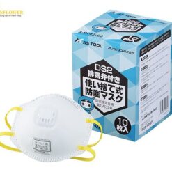 Khẩu trang chống bụi dùng một lần (DS2) (có van xả, 1 hộp (10 cái)) AS ONE 3-8142-02