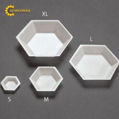 Khay cân hình lục giác PS (chống tĩnh điện) 500 cái Eagle Thermoplastics M