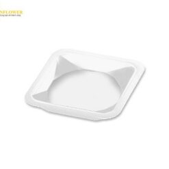 Khay cân màu trắng (PS (polystyrene), 140 x 140 x 22mm, 500pcs) AS ONE 3-6027-03 HS1420CC