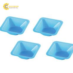 Khay cân màu xanh lam không tích điện (PS (polystyrene), 85 x 85 x 24mm, 500pcs) AS ONE 3-6027-05 HS120223