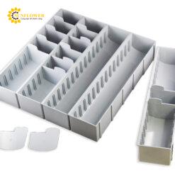 Khay chia dùng cho giỏ hàng (PP (polypropylene), rộng 5 x sâu 8) NAVIS (AS ONE 7-1271-03)