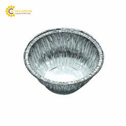 Khay đựng bằng nhôm (loại tròn) φ114 x φ58 x 50mm, 50 cái AS ONE 3-8512-05