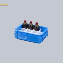 Khay đựng hóa chất (màu xanh lam, PP (polypropylene), 389 x 283 x 125 mm) AS ONE 3-5349-42
