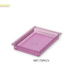 Khay Polycarbonate tiêu chuẩn (màu hồng trong suốt, 400 x 85 x 600mm) ALTIA NRT-75PKCV