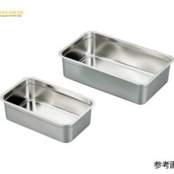 Khay thép không gỉ (5.2L, dài, sâu, 330 x 198 x 91mm) AS ONE 5-164-03 Type 33