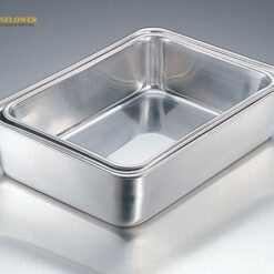 Khay thép không gỉ Eco Clean 265 x 185 x 78mm AS ONE 1-8677-05 Size 5