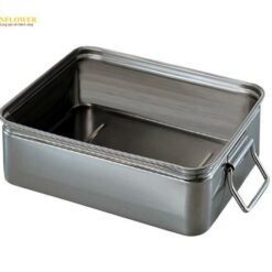 Khay thép không gỉ loại vừa có tay cầm 345 x 470 x 110mm AS ONE 6-6245-02
