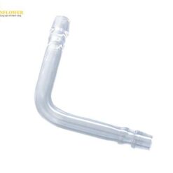 Khớp nối thủy tinh chữ L có kẹp cao su AS ONE 1-4352-08 0432-04-10