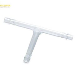 Khớp nối thủy tinh chữ T có kẹp cao su AS ONE 1-4351-02 0430-02-10