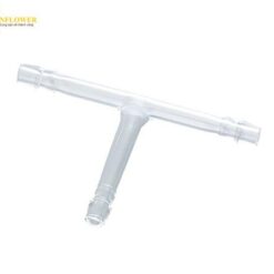 Khớp nối thủy tinh chữ T có kẹp cao su AS ONE 1-4351-01 0430-01-10