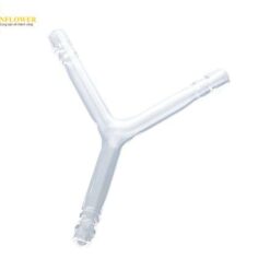 Khớp nối thủy tinh chữ Y có kẹp cao su AS ONE 1-4352-01 0430-01-20
