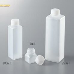 Lọ chai nhựa hình chữ nhật 250mL AS ONE 2-9557-03