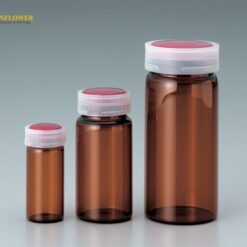 Lọ thủy tinh đựng mẫu (110mL, màu hổ phách) Maruemu No.8 (Code Number: 0201-20)