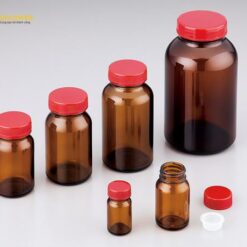 Lọ thủy tinh tiêu chuẩn (570mL, miệng rộng, màu hổ phách) AS ONE 2-4999-11 No.50