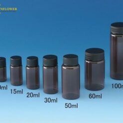 Lọ vít PET (50mL, màu nâu, 50pcs) Nikko Hansen 1720-0050 JST-R/A 50
