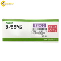 Mã tem nhãn chỉ thị nhiệt độ (15 x 43mm, φ3mm, 20 tờ/ hộp) NiGK 8E-50