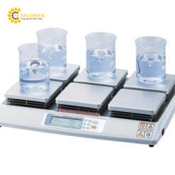 Máy khuấy từ gia nhiệt 6 vị trí AS ONE 1-4608-32 RSH-6DN, 100 - 1500rpm 50 - 2000 x 6ml 50 - 250oC