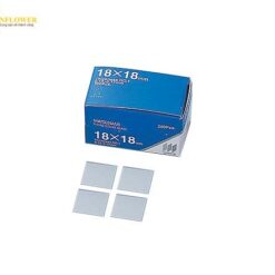 Miếng thủy tinh che khúc xạ dùng cho kính hiển vi (hình vuông, 18 x 18mm, 1 hộp 1.000 cái) Matsunami Glass (AS ONE 2-176-01)