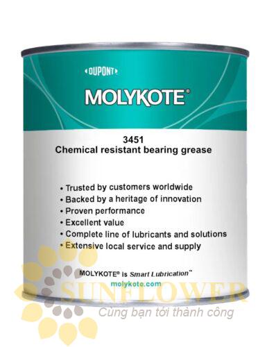 MOLYKOTE 3451 Chemical Resistant Bearing Grease - Mỡ vòng bi kháng hóa chất