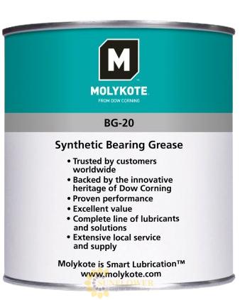 MOLYKOTE BG-20 Synthetic Bearing Grease - Mỡ tổng hợp bôi trơn bánh răng