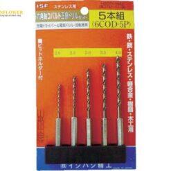 Mũi khoan lục giác (Cobalt HSS, MASAMUNE, 5pcs/ bộ, Φ2.0, 2.5, 3.0, 3.5, 4.0mm) ISHIHASHI SEIKO 6COD-5P