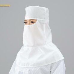 Mũ trùm đầu và mặt chống bụi, chống tĩnh điện (màu trắng, size M, hấp tiệt trùng được) GOLDWIN PA1361