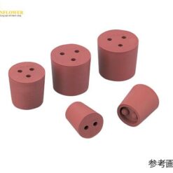 Nắp cắm cao su (màu đỏ, 2 lỗ, 32 x 27 x 32mm) AS ONE 1-7649-03