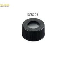 Nắp có lỗ (φ24mm, màu đen, vách ngăn 3mm, 100 pcs) AS ONE 4-617-02 SCB223