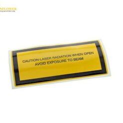 Nhãn cảnh báo nguy hiểm bức xạ laser (tiếng Anh, Vinyl tự dính màu đen/ vàng) Brady Y163067