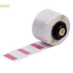 Nhãn cáp tự dán (sử dụng với BMP61, BMP71, TLS2200, TLSPC LINK, 25.4mm x 25.4mm, màu đỏ / trong suốt) Brady PTL-19-427-RD