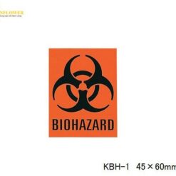 Nhãn dán Biohazard (45 x 60mm, 1 pack (12 labels/sheet x 5 sheets)) ISIS KBH-1