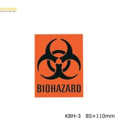 Nhãn dán nguy hiểm sinh học Biohazard (85 x 110mm, 1 pack (4 labels/sheet x 15 sheets)) ISIS KBH-3