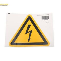 Nhãn nguy hiểm về điện (PET tự dính, màu đen/ vàng, 200mm x 200mm) Brady 250223