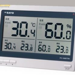 Nhiệt ẩm kế kỹ thuật số 0 - 50℃/20 - 95%RH Sato Keiryoki PC-5400TRH