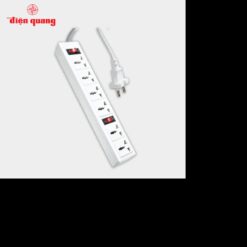 Ổ cắm Điện Quang ĐQ 003A-04 ( 6 lỗ 3 chấu )-dây 5m