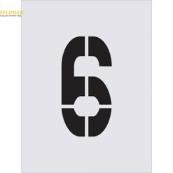 Tấm đánh dấu Stencil 6 (250 x 125mm) AIMARK AST-84