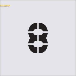 Tấm đánh dấu Stencil 8 (100 x 65mm) AIMARK AST-50