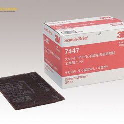 Tấm lót công nghiệp Scotch-Brite 3M 7447, dùng để tẩy gỉ sét, tạo nhám trước khi sơn phủ và cán màng