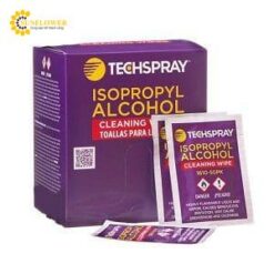 Techspray 1610-50PK – Isopropyl Alcohol (IPA) Wipes – 99.8%