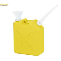 Thùng chứa chất lỏng thu gom chất thải AS ONE 5-085-11 (Loại hình vuông, 20L, màu vàng, có phễu)