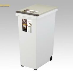 Thùng rác (30L, PP (polypropylene), có bánh xe) AS ONE 1-3623-03 6362