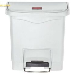 Thùng rác Polyethylene có bàn đạp màu trắng 15L Rubbermaid Commercial Products 1883554