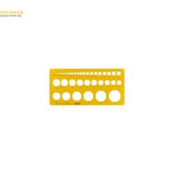 Thước đo vòng tròn mẫu (1-36mm, 39 lỗ) UCHIDA 1-843-0101