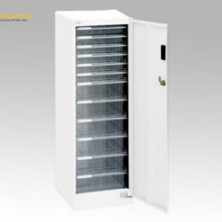 Tủ an toàn đựng phụ kiện màu trắng 277 x 366 x 880mm AS ONE 1-3439-02 AF-SH12-