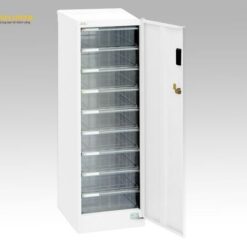 Tủ an toàn đựng phụ kiện màu trắng 277 x 366 x 880mm AS ONE 1-3439-01 AF-SM9-