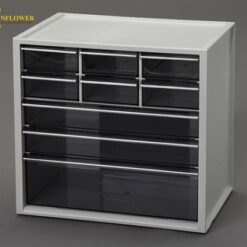 Tủ đựng đồ nhỏ (màu xám nhạt, Styrol, Polystyrene, 308mm x 210 mm x 290 mm) IRISOHYAMA 245791KC-350DR