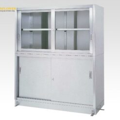 Tủ đựng hóa chất bằng thép không gỉ 1200 x 450 x 1750mm AS ONE 1-8254-03 12045