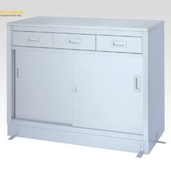 Tủ đựng hóa chất bằng thép không gỉ 1200 x 450 x 950mm AS ONE 1-8253-03 12045