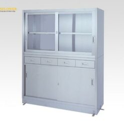 Tủ đựng hóa chất bằng thép không gỉ 1500 x 450 x 1750mm AS ONE 1-8251-05 15045